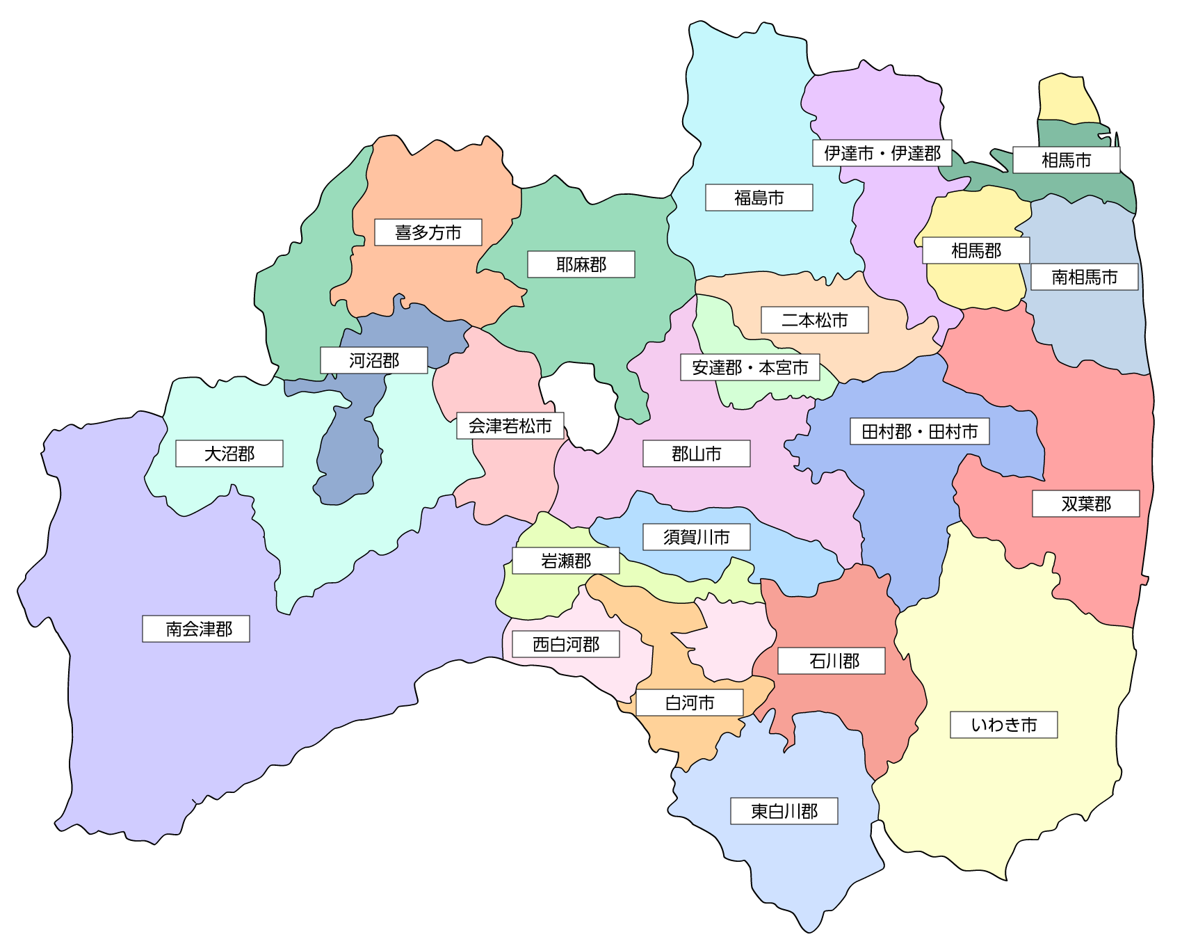 福島県地図